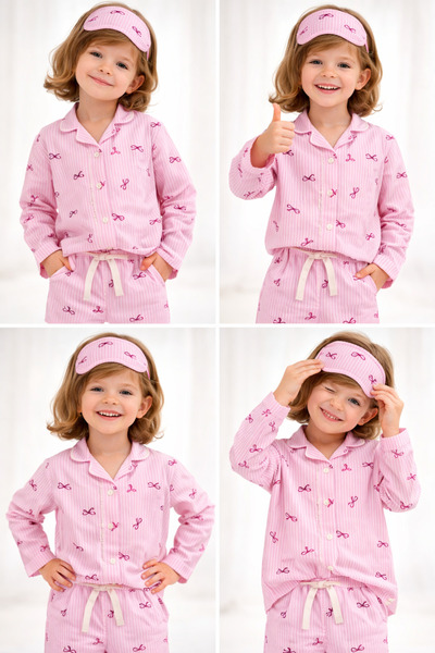 kahkaha kids Kız Çocuk Pjama Gecelik