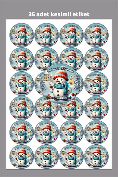 Sinek Kupası Tasarım İyi Tatiller yazılı Yapışkanlı Etiket, Sticker seti 35 adet