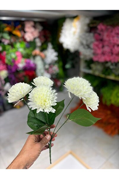 DDTREND باقة أزهار الأقحوان الاصطناعية أزرق بلون الكوبالت فرع عمودي لتزيين ال...