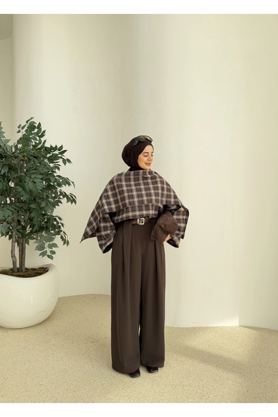 MODA AKSA 2005_Vera ekose gömlek kahverengi