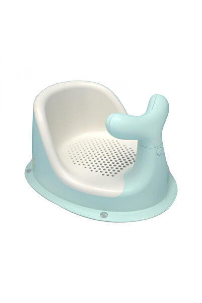 Little Mom Scaunel de baie pentru bebelusi Blue Whale, forma ergonomica, cu m...