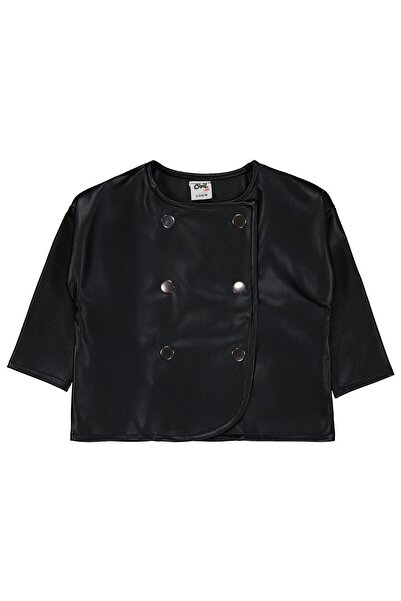 Civil Baby سترة من الجلد الصناعي 9-18 شهرًا - أسود 18-24 شهرًا