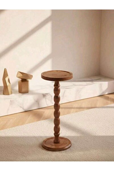 Mtanvxay Side Table Vintage Wood Small Multifunctional for Living Room Bedroo...