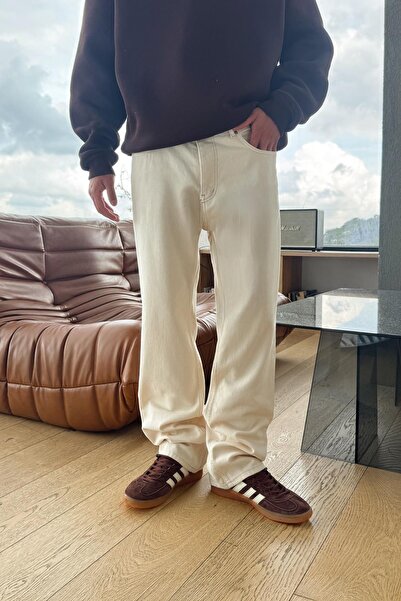 Flaw Wear Buttoned Regular Trousers Beige
