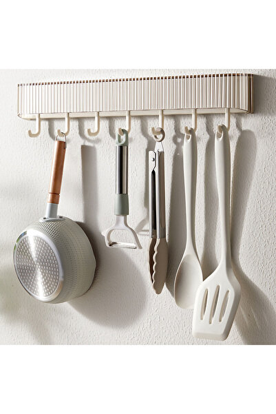 Arabest خطاف جداري، رف جداري مزود بخطاف، رف جداري موفر للمساحة لأدوات المطبخ ...