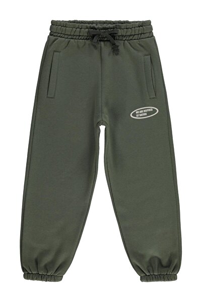 Civil Boys Leather Label 10-13 Years Old Sweatpants - Khaki 10-11 Years Old