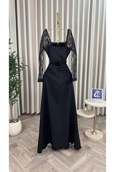 Kendallksa Corset evening dress with French lace