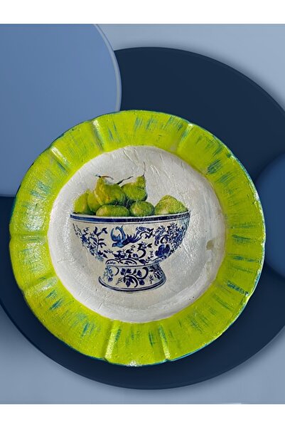 Lion Tasarım Dekoratif Seramik Duvar Tabağı