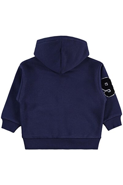 Civil Boys College Campus Printed 2-5 Years Old Cardigan - Navy Blue 4-5 Year...