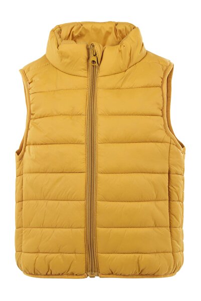 Civil Boys Ray Desenli Parlak 2-5 Yaş Yelek - Hardal 4-5 Yaş