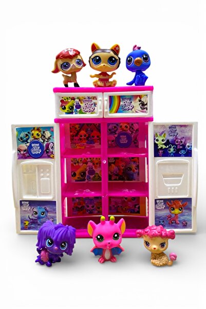 Minişler Pet Shop Sevimli Minişler Yeni Serisi Miniş Dolabı Ve 6 Adet Miniş F...