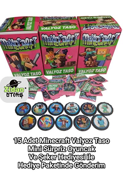 Emrah Gültekin Minecraft Balyoz Taso Seti 15 Adet Koleksiyonluk Oyun Tasoları...