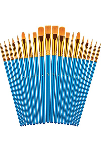 Arabest مجموعة فرش طلاء للرسم بالأكريليك، فرشاة طلاء ألوان مائية وزيتية (أزرق...