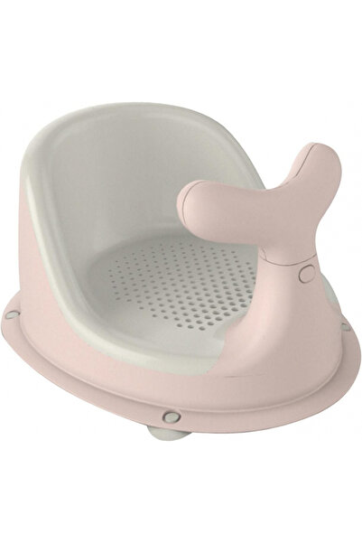 Little Mom Scaunel de baie pentru bebelusi Pink Whale, forma ergonomica, cu m...