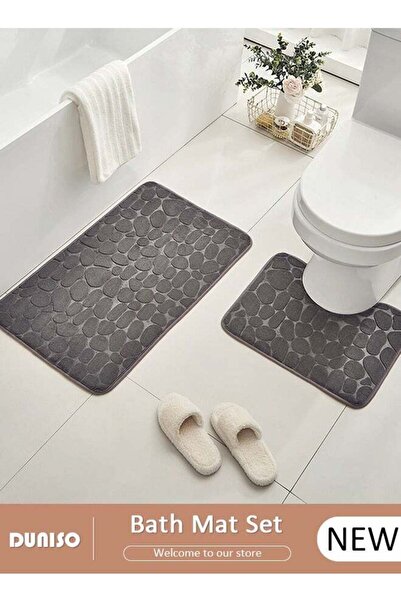 DOMEET 2 Piece Bath Mat Set