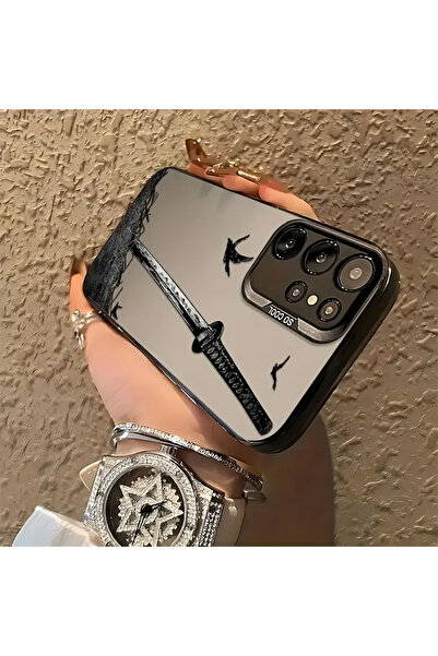 Caseji حافظة هاتف بنمط طباعة ساموراي سيف مقاومة للأوساخ متوافقة مع سامسونج جا...