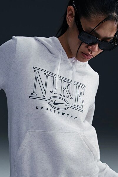 Nike Club Fleece Gx Hoodie Women Sweatshirt Hooded Women's Pullover Off-White