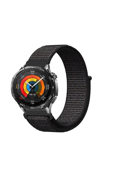 Tagomoon Huawei Watch Gt5 46mm ile Uyumlu Kordon Cırt Cırtlı Spor Kumaş Kayış