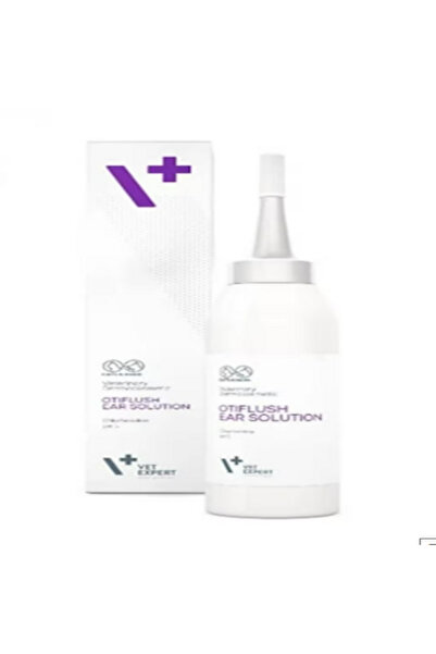 vet expert Otiflush Ear Solution 125 ml - Kedi ve Köpek Antiseptik Kulak Temi...