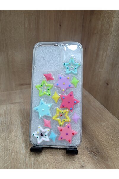 IPHONE 15 YILDIZ FIGURLU SLIKON KILIF