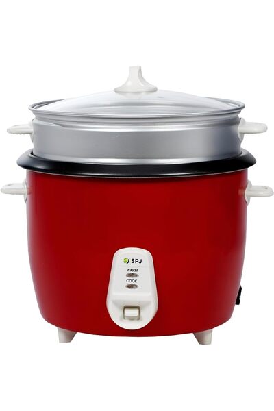 SPJ 5L Electric Rice Cooker with Steamer, 1071W – Non-Stick Removable Inner Pot