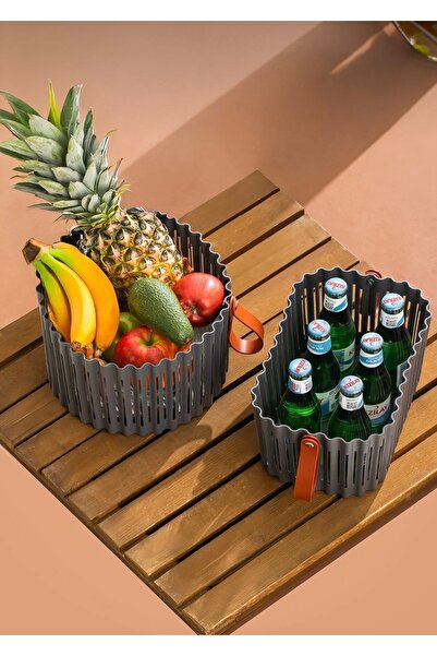 Sungroup FLEXION Anthracite 2-Pieces Set - Bathroom and Kitchen Organizer, Ro...