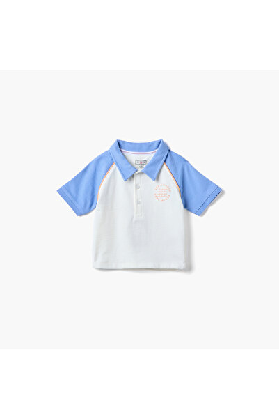 Lee Cooper Colourblock Polo T-shirt with Raglan Sleeves