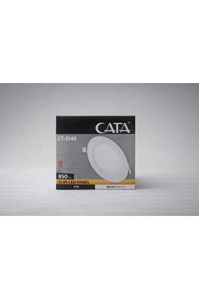 PERİ CATA CT-5146 SLİM SIVA ALTI YUVARLAK LED PANEL 9W BEYAZ IŞIK