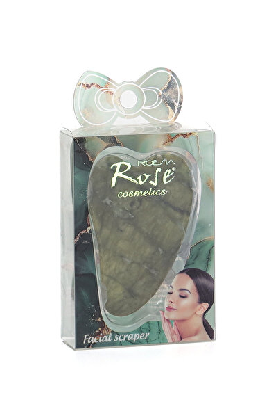 Roesıa Rose Cosmetics Rose Kalp Gua Sha Yeşim Masaj Taşı