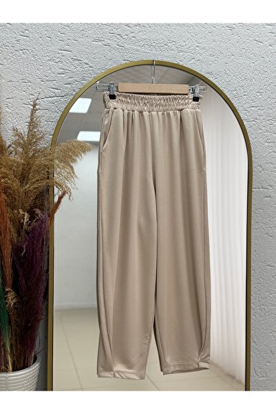 MİHRA STORE Genova Shalwar Tracksuit-Zi̇3103 Stone