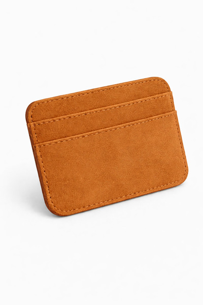 UCCELLO Suede Card Holder – Thin Structure – Minimal Daily Use Wallet Card Ho...