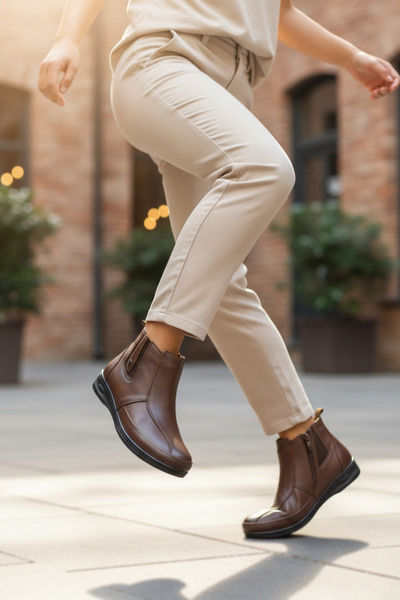 Ercan Konay 218 hakiki deri ortopedik anne botu