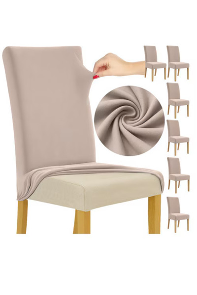 Ruhhy Huse scaune Ruhhy, set 6 bucati, elastic, 65 x 40 x 35 cm, material 95%...