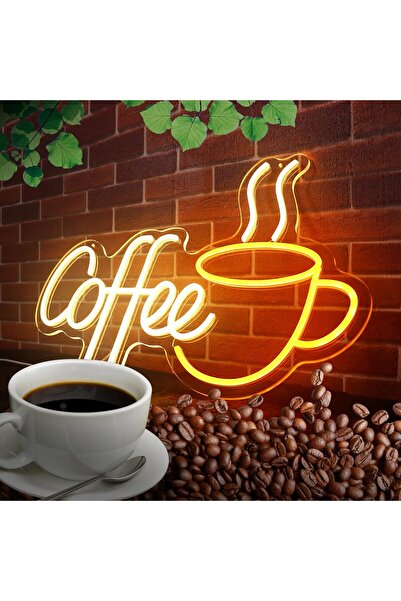 Slasa Coffee Neon Sign LED 55x35 cm – Cafe, Coffee Shop & Lounge Wall Decor