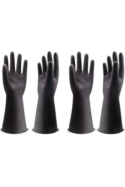 Generic Chemical Resistant Gloves,Industrial Work Heavy Duty Gloves,Black
