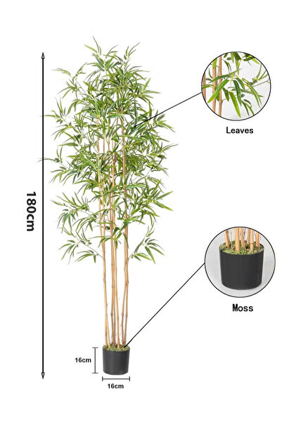 dida-cosmos 180cm Bamboo Artificial For Living Room, Balcony, Corridor, And I...