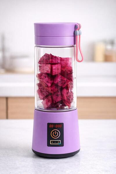 ATLT ATLANTİS 380 ML TAŞINABİLİR USB ŞARJI BLENDER 3 PASLANMAZ ÇELİK BIÇAKLI ...