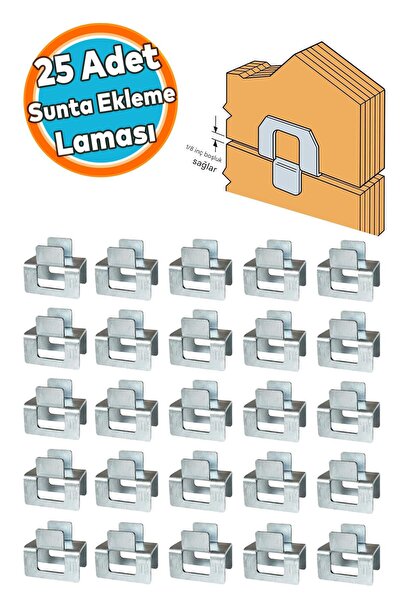 NZB H Tipi Sunta Ekleme Laması Kontrplak Bağlama Sabitleme Ahşap Kaplama Meta...