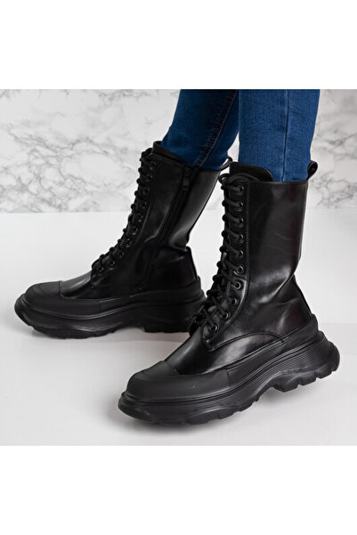 Sofia Store Ghete lungi cu siret vatuite la interior Sheba