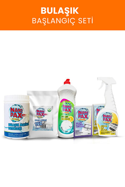 NanoPax 5-Piece Ultimate Dish Cleaning Set for Machine: Powder, Salt, Chassis...