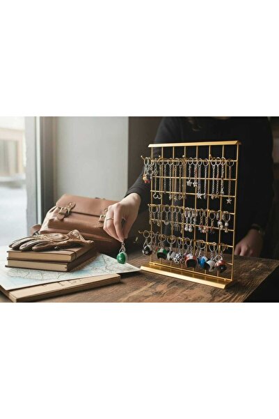 ASAFF MASAÜSTÜ ÜRÜN STANDI 12 ADET 10 CM KANCA RENK:GOLD