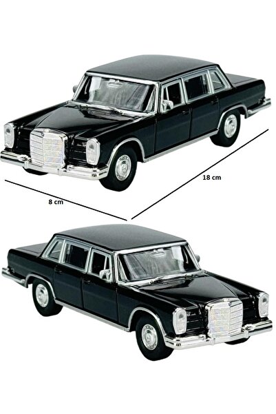 OYUNCAKSAHİLİ Mercedes Benz 600 Metal Klasik Makam Araba 1963 Model 1:24 Diec...