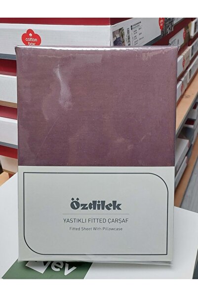Özdilek Colourist Fitted Lastikli Tek Kişilik Battal Çarşaf Seti (120x200)-Mürdüm