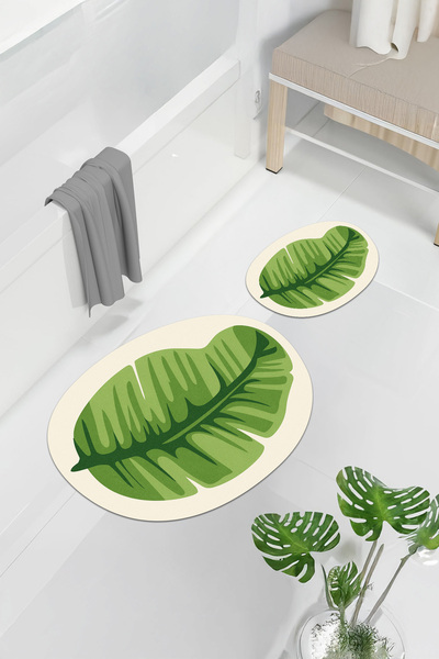 ferahome Kaymaz Tabanlı, Yıkanabilir Banyo & Duşakabin Önü Paspası – Lavabo Ö...