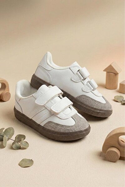 Oksit Pantofi sport pentru copii, cu bandă velcro, unisex, stil retro, pași c...