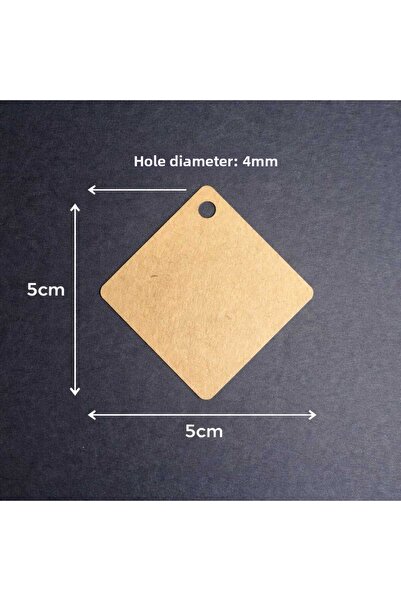 MK Ambalaj 300 قطعة من ملصقات كرافت مقاس 5 × 5 سم بدون خيط، ملصق سعر كرافت،