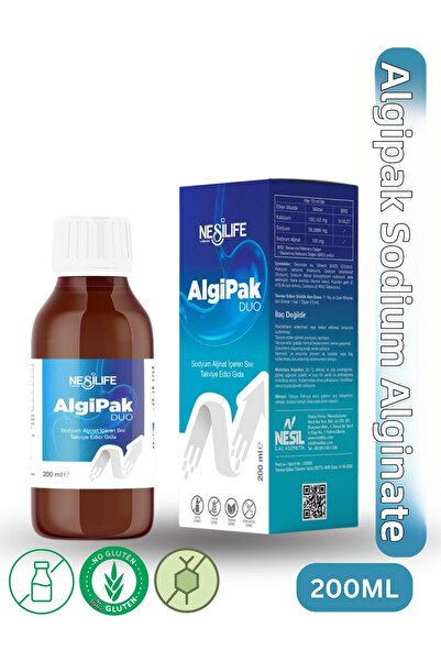 Nesilife Food supplement containing sodium alginate 200 ml