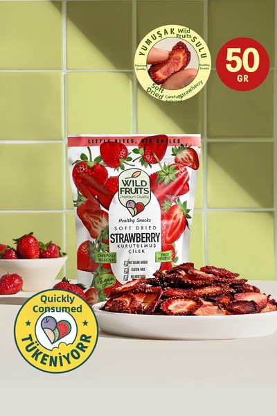 WildFruits Premium Quality فواكه مجففة - فراولة مجففة طبيعية بدون إضافات أو س...