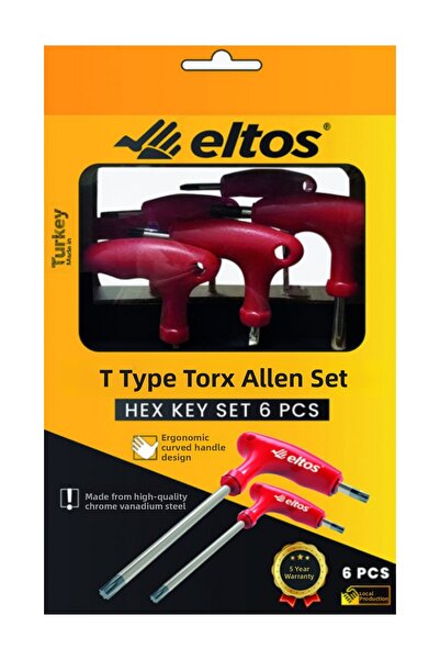 Eltos طقم مفكات تاليان - توركس 6 قطع