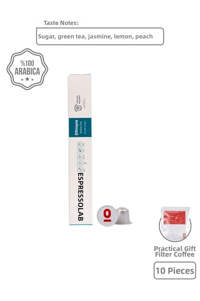 Espressolab قهوة إثيوبيا شاكيسو غوجي - 10 قطع بنكهة مميزة